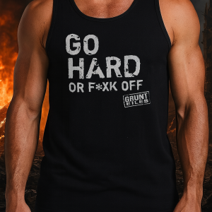 Go Hard Mens Singlet