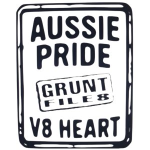 Aussie Pride V8 Heart Decal